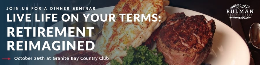 Dinner Seminar - October 2024 | Bulman Wealth Group Dinner Seminar - October 2024 | Bulman Wealth Group
