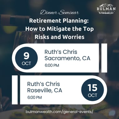 Ruths Chris Dinner Seminars | Bulman Wealth Group